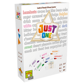 Just One front of the box right angle