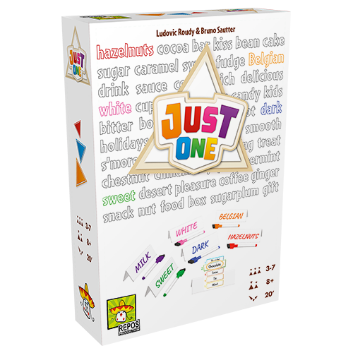 Just One front of the box right angle