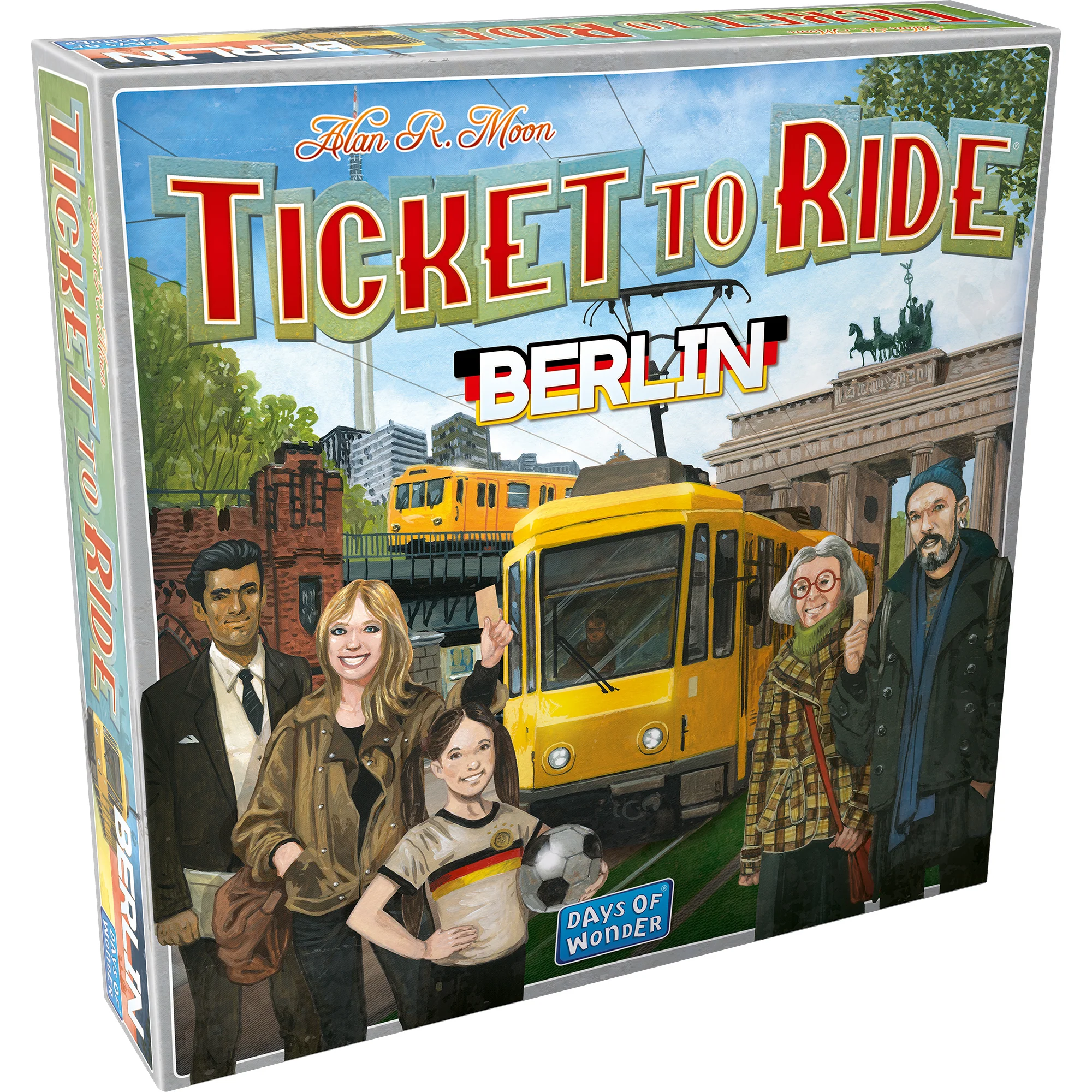 Ticket to Ride Berlin front of the box right angle