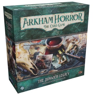 Arkham Horror: The Card Game - The Dunwich Legacy Investigator Expansion front of the box right angle