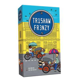 Trishaw Frenzy front of the box right angle