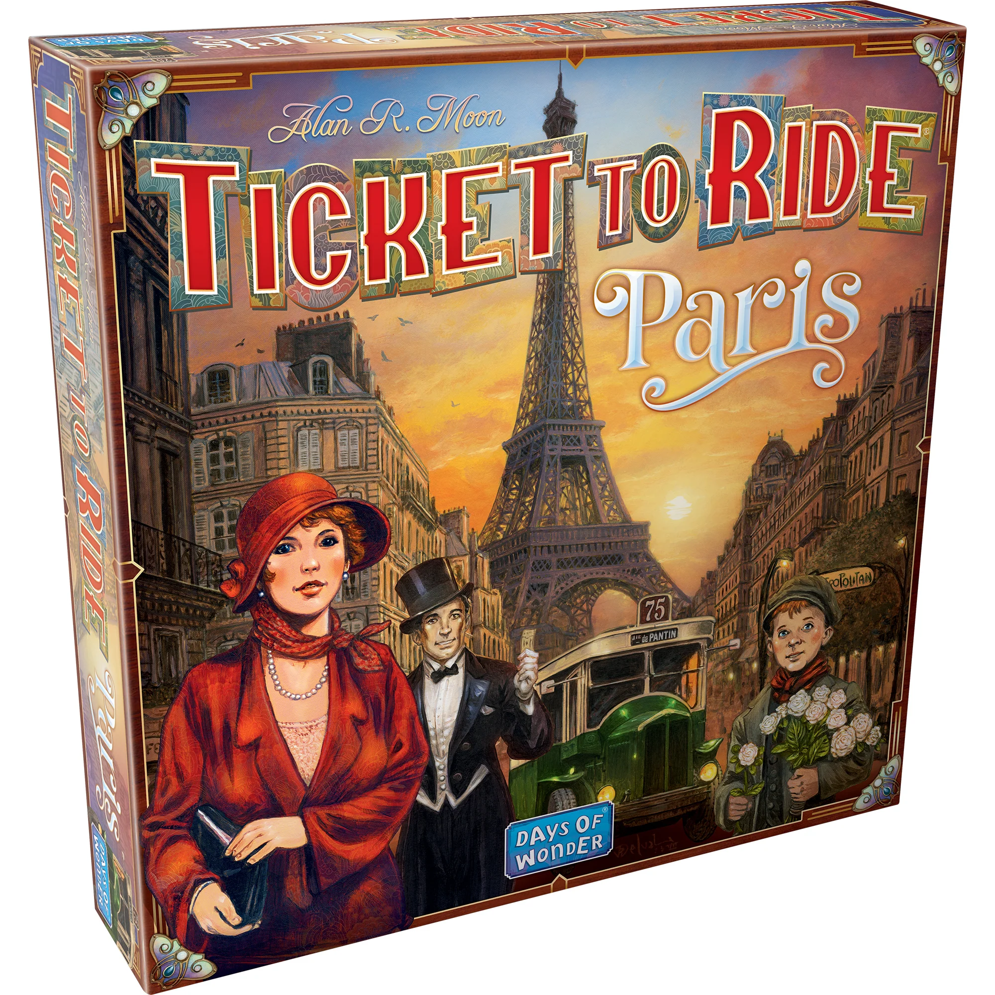 Ticket to Ride Paris front of the box right angle