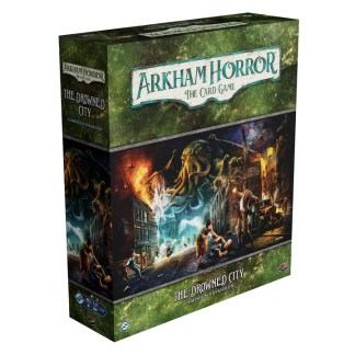 Arkham Horror: The Card Game – The Drowned City Campaign Expansion front of the box left angle