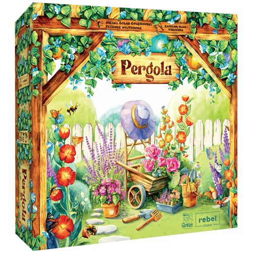 Pergola front of the box left angle