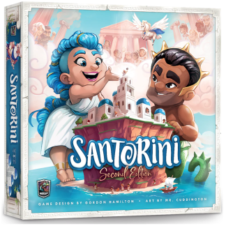 Santorini (2nd Edition) front of the box left angle