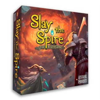 Slay the Spire: The Board Game front of the box left angle