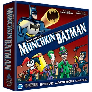 Steve Jackson's Munchkin Presents Batman front of the box left angle