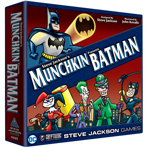 Steve Jackson's Munchkin Presents Batman front of the box left angle