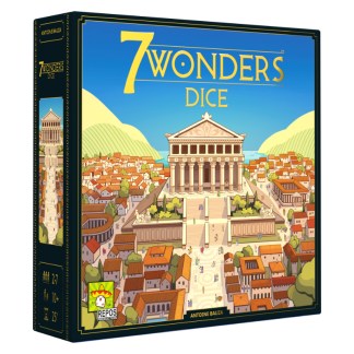 7 Wonders Dice front of the box left angle