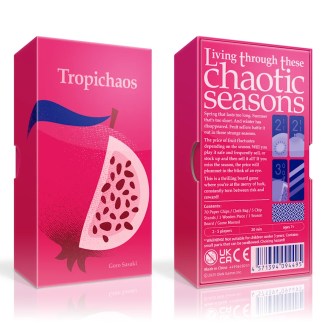 Tropichaos front and back of the box left angle