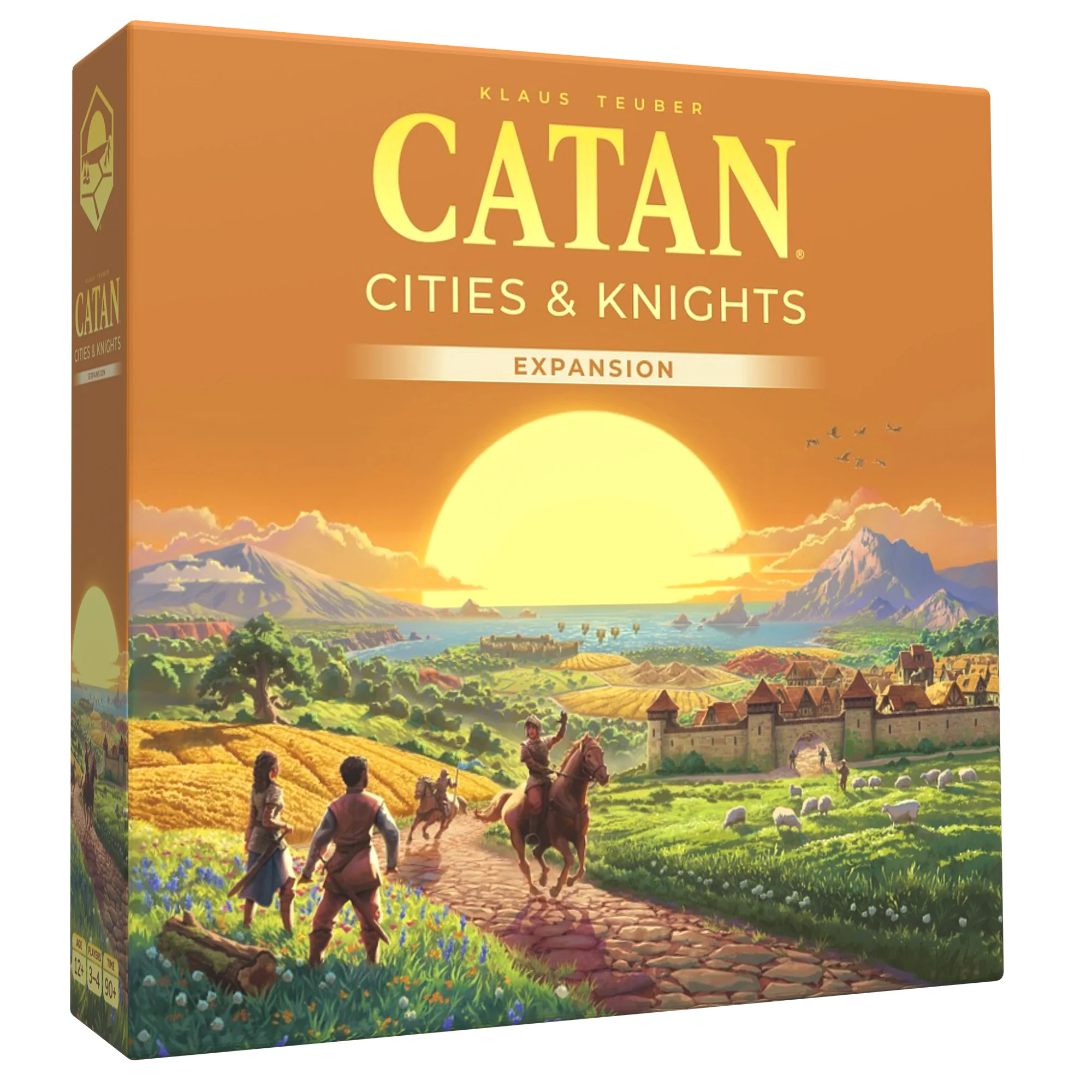 Catan: Cities & Knights (6th Edition) front of the box left angle