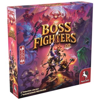 Boss Fighters QR front of the box left angle