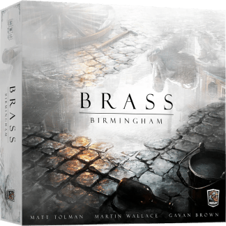 Brass: Birmingham front of the box left angle