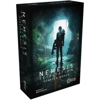 Nemesis: Retaliation – Stretch Goals front of the box left angle