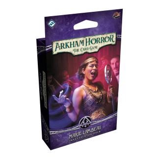 Arkham Horror: The Card Game - Marie Lambeau Investigator Deck front of the box left angle