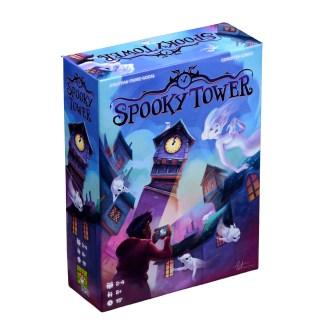 Spooky Tower front of the box left angle