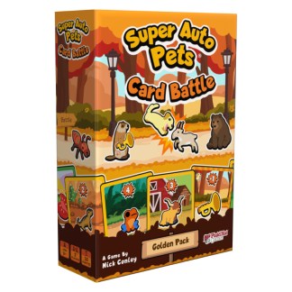 Super Auto Pets Card Battle: Golden Pack front of the box left angle