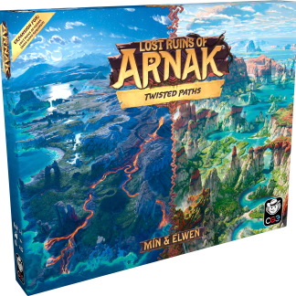 Lost Ruins of Arnak: Twisted Paths front of the box left angle