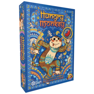 Hungry Monkey front of the box left angle
