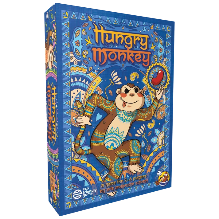 Hungry Monkey front of the box left angle