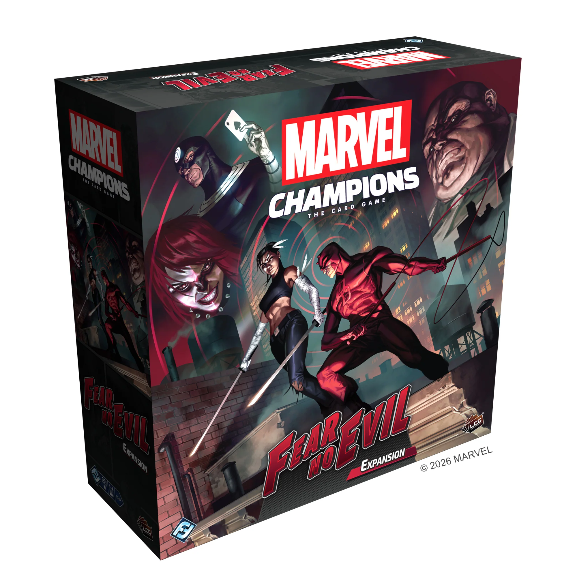 Marvel Champions: The Card Game - Fear No Evil Expansion front of the box left angle