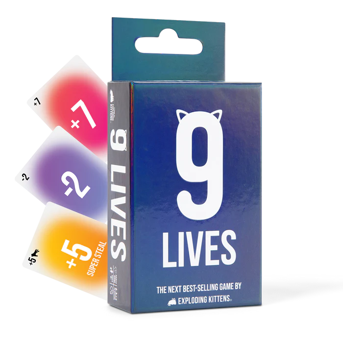 9 Lives front of the box left angle