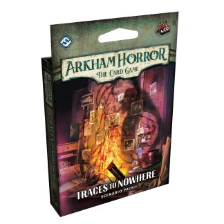 Arkham Horror: The Card Game – Traces to Nowhere Scenario Pack front of the box left angle