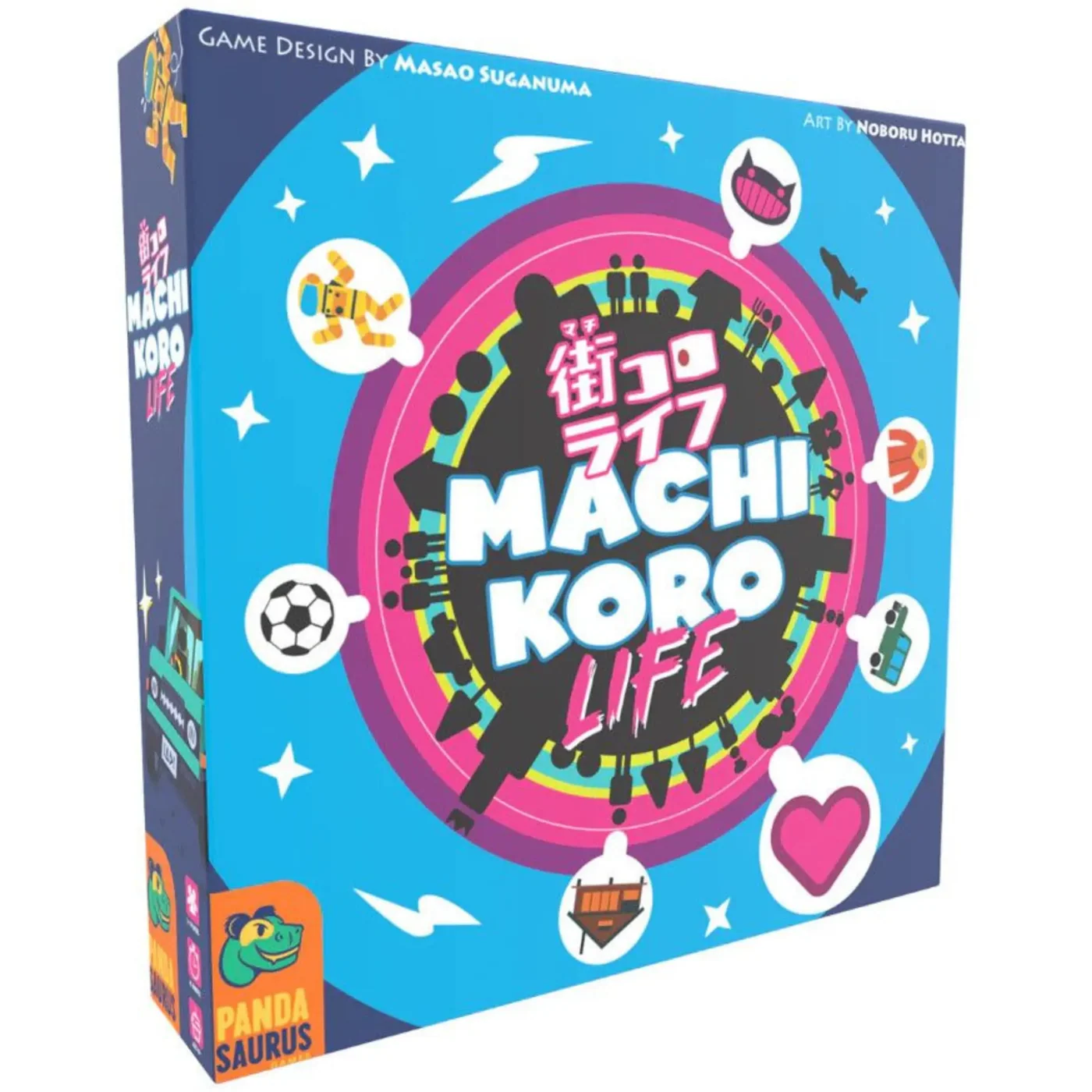 Machi Koro: Life front of the box left angle